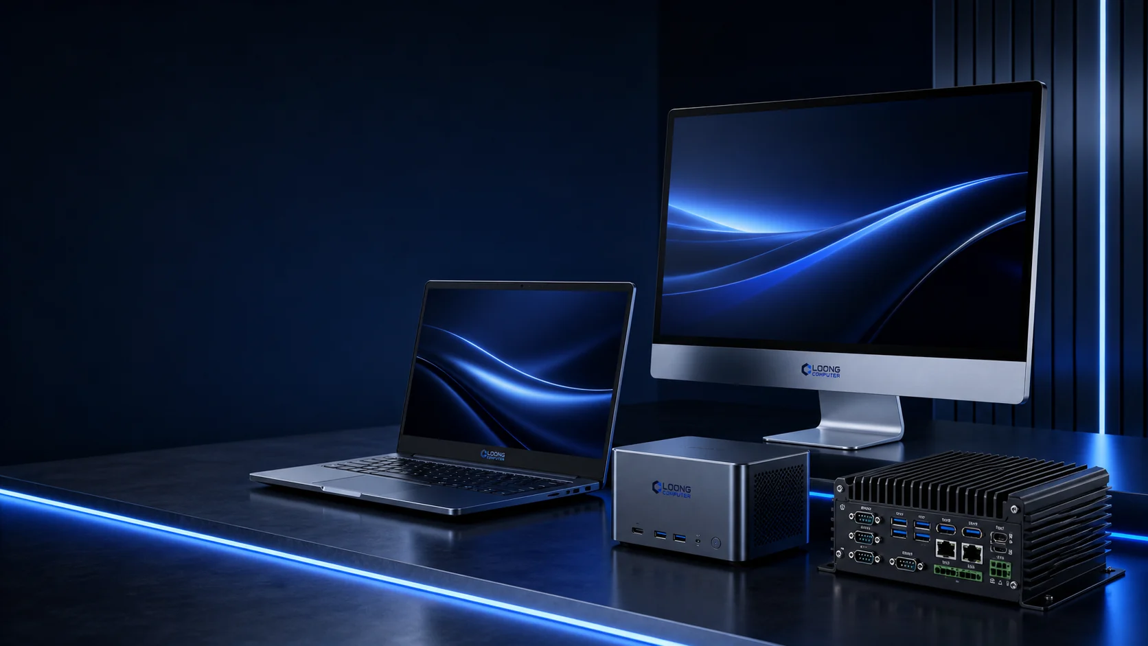 LOONG COMPUTER laptop mini PC all-in-one and industrial computer product family