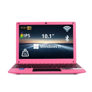 10.1 英寸多色 IPS 笔记本电脑 Intel Celeron N4000 8GB RAM 256GB SSD Windows 11 便携教育笔记本电脑