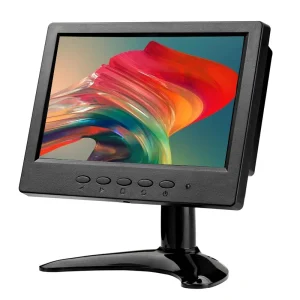 1024*600 Small Size 7 Inch Desktop LCD Computer Monitor With AV BNC VGA HD USB Interface