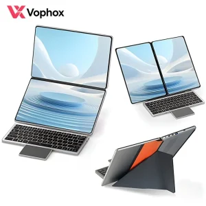 11 Inch Dual Touchscreen Laptop Intel I3 1215U Portable 2 in 1 Mini PC 34Wh Battery Foldable Dual Display Notebook OEM