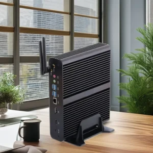 11th Gen Fanless Mini PC Core I7 1165G7 Gaming PC Micro Desktop Computer NUC 4K HTPC 2*DDR4 M.2 PCIe SSD Win 11 Pro