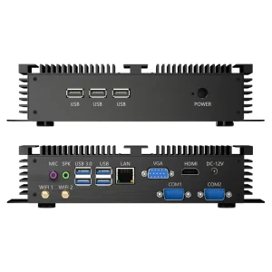12th Gen Mini Industrial Computer Intel Core I5 1235U I7 1260P 64GB DDR4 2TB SSD WIFI6 RJ45 LAN