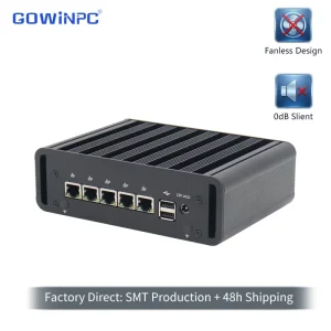 12th Gen N100 Micro Server 5x 2.5GbE I226-V LAN DDR5 NVMe Soft Router Support PVE Virtualization