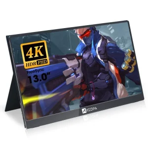 13.3 Inch Full HD UHD 1080P 2k 4k Super Slim Portable USB C Display LED LCD Monitor Gaming 500 Nitts for Phone Laptops