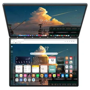 13.5 Inch Dual Screen Laptop Touch Handwriting Screen Laptop 360 degree Flip Win 11 Laptop Computer Business Notebook