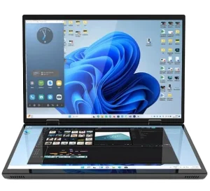 14 Inch 2 in 1 Laptop Dual Screen 8GB RAM 512GB SSD WIN 11 Touch Double Monitor YOGA Computer PC Laptop