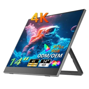 14 Inch 4K UHD IPS Screen Portable Monitor Ultra Thin Anti Blue Light External Display for Gaming Office Laptop Phone Switch