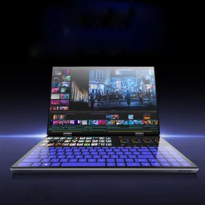 14 Inch Dual Touch Screen Laptop Intel N100 CPU Dual Screen Laptop 16GB 32GB 360 Degree Flip Metal Case