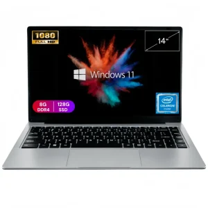 14 Inch Intel N4500 8GB RAM 128GB SSD Business Laptop Windows 11 English Keyboard OEM ODM UK EU US Plugs