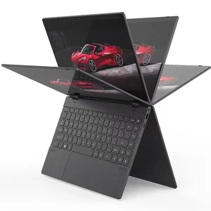 14 Inch Laptop Computer 360 Degree Fold 12GB RAM 128GB SDD Touch Screen Netbooks Mini Laptop for Business