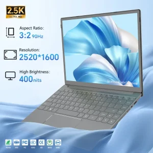 14 Inch Laptop Windows 11Home Intel N5105 16GB DDR4 512GB SSD 2.5K Display 400nits 100% SRGB Full function Type C