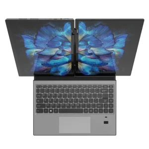 14 Inch N100 Portable Windows 11 Dual Monitor Computer Portable Dual Screen Touch Office Laptop