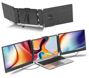 14-Inch S2 Portable Laptop Extender Three Screens Full FHD 1080P IPS High Brightness Triple USB LCD Detachable Extension Monitor