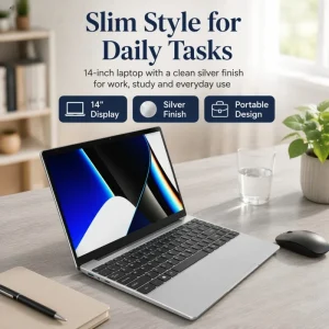 14 英寸 Windows 11 笔记本电脑 Intel Core i3-6100U 8GB RAM 256GB SSD 商务办公