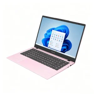 14.0 Inch Laptop Intel Pentium 6500Y FHD IPS Macaron Pink Color Windows 11 Pro Office Notebook for Students