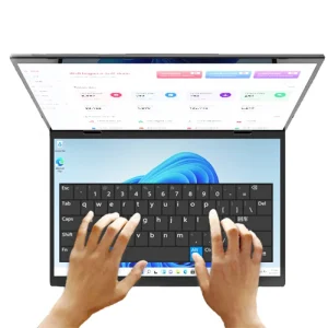 14.1 Inch ultra Slim Foldable Dual Touch Screen N150 CPU Yoga Laptop for Home School Gaming Office Notebook Computer