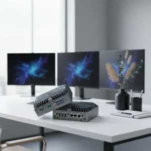 14th Gen Industrial Mini PC Fanless Ultra 5 125u Embedded Industrial Control Mini PC Three Display