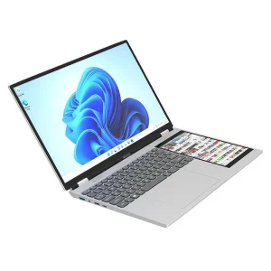 15.6+7 Inch Double Monitor Laptop Brand New 7 Inch Touchscreen Quad Core Intel Alder Lake N95 16Gb Ddr4 Business Office Laptop