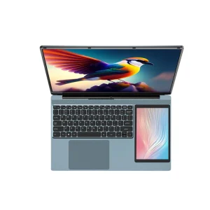 新款商务双屏笔记本电脑 15.6英寸 + 7英寸触摸屏 N5095 16GB RAM Windows 11 Pro