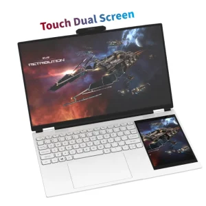 15.6 Inch 180 Opening Intel N150 Type C Fhd Touch Screen Quad Core Double Dual Screen Touch Laptop