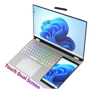 15.6 Inch + 7 Inch IPS 1080P OEM Intel Celeron N150 Quad Core 500GB Hard Drive Custom Business Dual Screen Touch Office Laptop