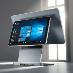 15.6 Inch Aluminum Touch Screen POS Cash Register System Slim POS System Fanless Mute