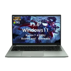 15.6 Inch Business Laptops AMD Ryzen 7 4700U Metal Case Windows 11 Office Computer 16GB RAM Notebook for Corporate
