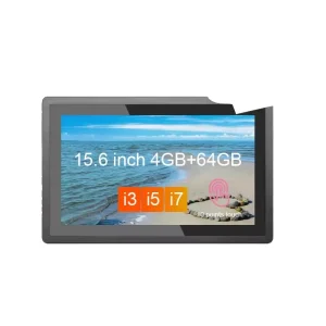 15.6 Inch Fanless Embedded Industrial Computer Touch Screen Display I3 I5 I7 Panel Mini PC with USB Interface