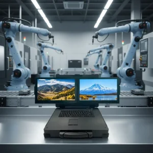 15.6 Inch IP65 Rugged Laptop with I5 I7 Processor and Multi Screen Industrial Workstation