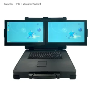 15.6 Inch Industrial Grade Double Screen Rugged Laptop Core i7 i9 Windows Heavy Duty Portable Computer PC
