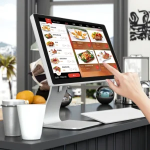 15.6 Inch LCD DDR4 Touch Screen POS Terminal Aluminum Alloy All in One Register System for Retail Businesses