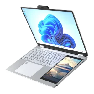 15.6Inch + 7Inch Dual Screen Business Laptop Win 11 Intel N100 DDR4 16GB SSD 256GB 512GB Ordinateur Portable