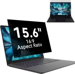15.6 Inch Laptop Privacy Screen Filter Ultra-Thin PET Anti-Spy Blue Light Anti-Fingerprint Monitor