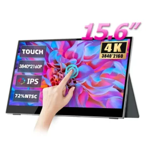 15.6 Inch Portable Monitor 4K IPS USB Interface Type C HD MI Display 300nits TFT Panel for Gaming Laptop Phone Connectivity