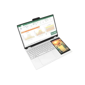 15.6 Inch Touchscreen Dual Screen Business Laptop Quad Core Intel Alder Lake N100 16GB DDR4 TN Panel Gaming PC