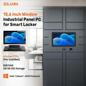 15.6″ Touch Screen Computer Industrial All In One Panel PC with IP65 Fanless Design