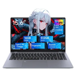 15.6-inch Laptop Is Light Thin and Convenient It Is a Portable Computer with a Core I7 and a Desktop Computer with 16+512GB
