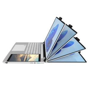 15.6+7 英寸双屏英特尔 N150 16GB RAM 256-512GB 1TB SSD 1920*1080 IPS 触摸屏商务笔记本电脑