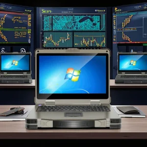 15.6inch LCD Optional Linux Rugged Laptop Reinforced Portable Laptop Computer Win Core I5 I7 for Industrial Use