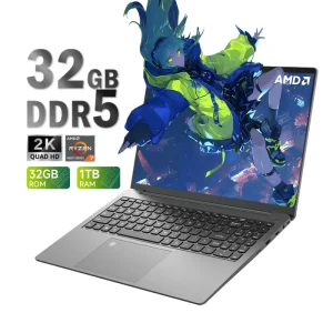 15.9 Inch Laptop AMD R7 6800HS 2.5K IPS Win 11 Pro DDR5 SSD WiFi 6 Gaming Business Notebook