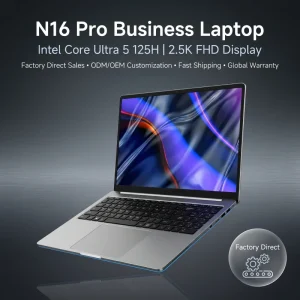 16 英寸笔记本电脑英特尔酷睿超频 5 125H 16GB RAM 512GB SSD Windows 11 商务笔记本电脑 OEM ODM 工厂定制