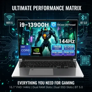 16 英寸 游戏笔记本电脑 Intel Core i9-13900H RTX 4060 DDR5 OEM ODM 工厂供应 全球供应