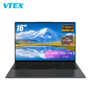 16英寸笔记本电脑 R7-4800H 八核 CPU IPS 显示屏 双 DDR4 插槽 双 SSD 5000mAh 电池 商务办公笔记本电脑