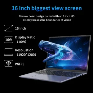 16GB DDR3 笔记本电脑，配备 Intel I5 芯片，适用于商务办公，工厂直供