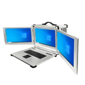 17.3英寸三屏 Win 10 i7/i9 处理器商务笔记本电脑 坚固便携式嵌入式笔记本电脑 PCI PCIE 插槽