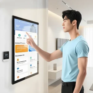 18.5 21.5 23.6 27Inch Wall Mount VESA PCAP Capacitive Android All in One PC Smart Home Control Touch Panel LCD Android 13 CE