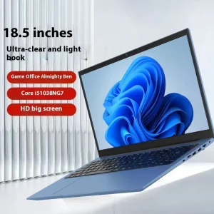 18.5-Inch Core I5 1038NG7 Laptop with IPS SSD 360Hz Display English Keyboard Portable for Online Class Office & Gaming