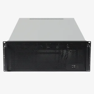 19 Inch HTPC Rackmount Industrial Chassis 4U Storage with EATX MB PSU Support Network Storage Server Enclosure