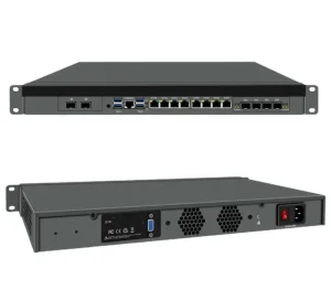 1U Rack Mount Chassis Pc Server Computer 8*LAN 2.5G 6*SFP 10G Intel C612 Chipset Xeon LGA2011 Firewall Sfp Mini Pc