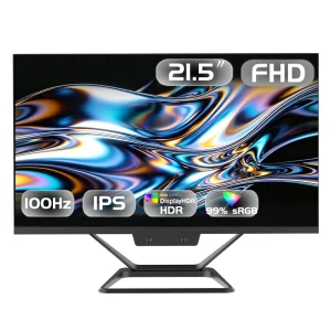 21.5 Inch FHD 100Hz Business Desktop Office Computer Set All-in-One PC Windows 10 Black